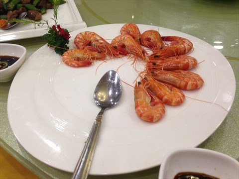 白灼虾 广州新塘镇的新好景酒店中餐厅 openrice 广州开饭喇