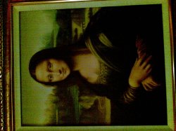 挂住蒙娜丽莎，fake的~