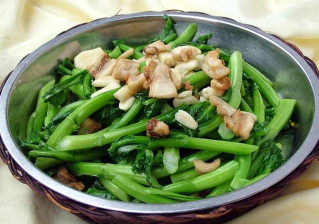 生炒菜心