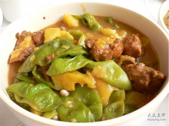 老家排骨炖豆角