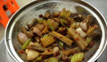 干锅鸡都是菜