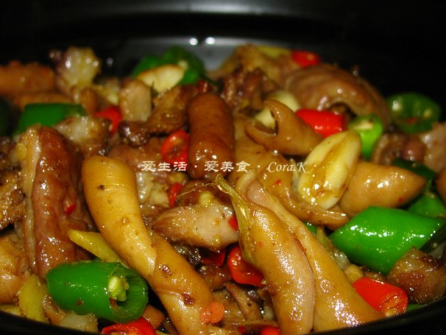 拆骨肉焖肥肠