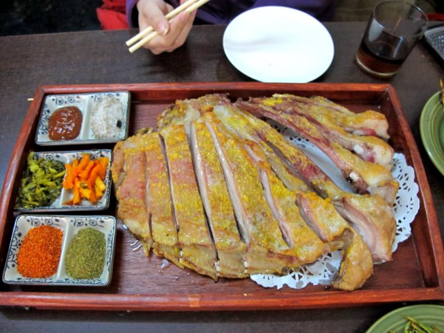 黄金焖炉烤羊排
