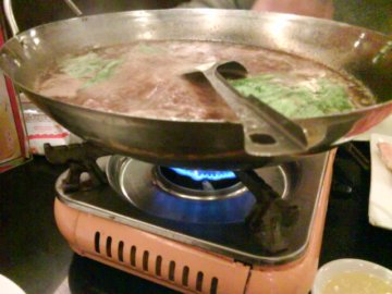 下锅的牛肉