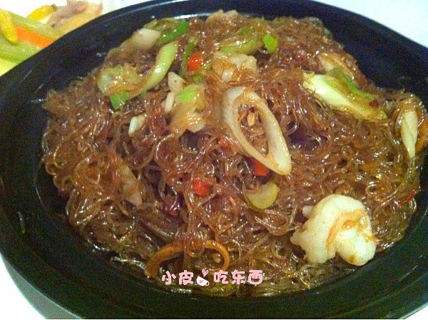 鲍汁干捞粉丝煲
