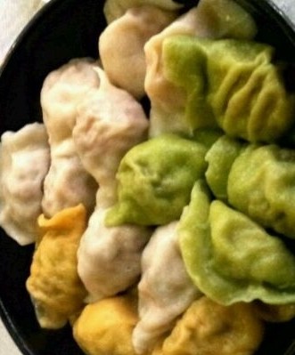 三色饺子