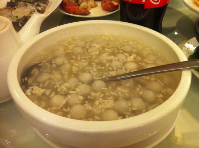 酒酿圆子汤