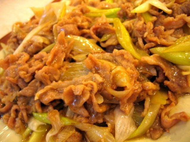 大葱爆羊肉