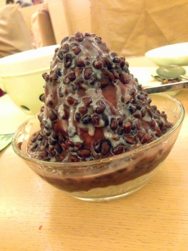 红豆布丁雪花冰