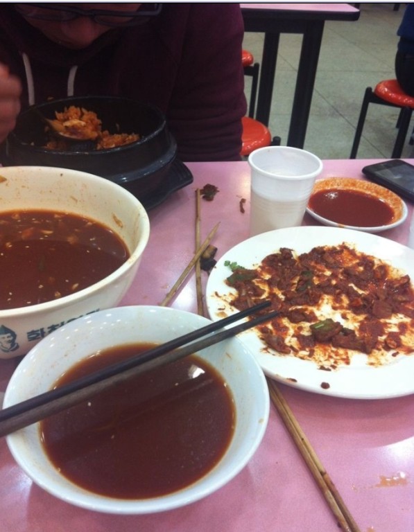冷面、羊肉串