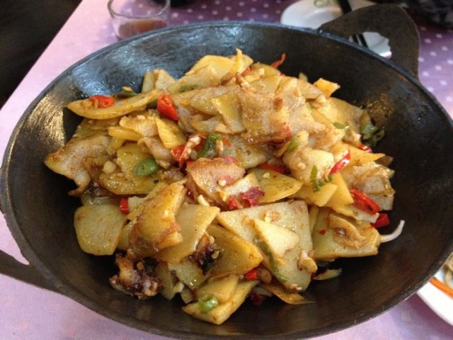 干锅土豆片