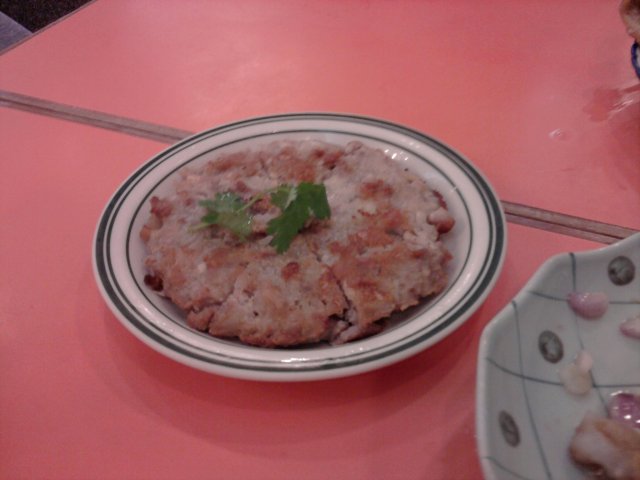 咸鱼蓉煎肉饼