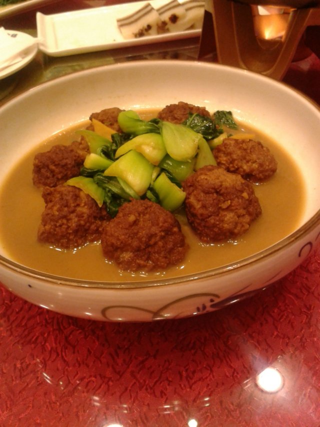 肉圆 青菜