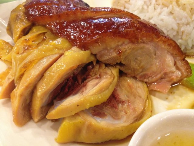 烧鹅二拼饭