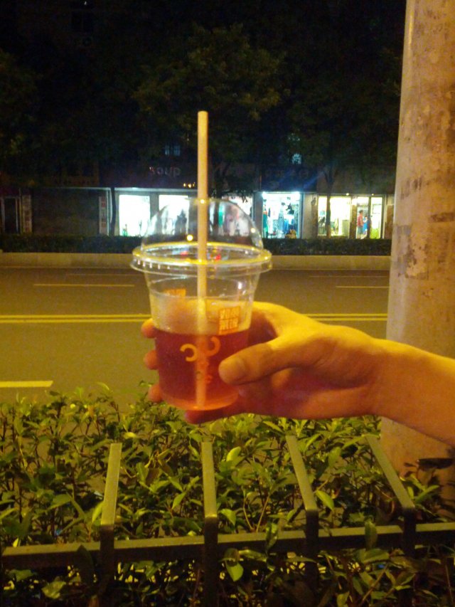 葡萄汁（出了门才想起要拍照）