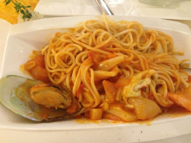 焗海鲜意大利面