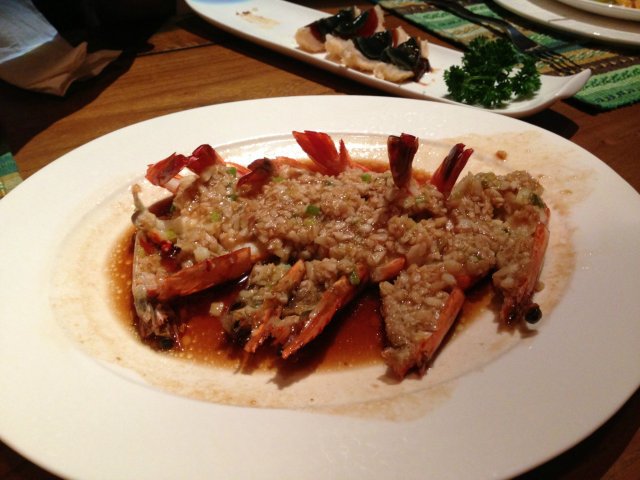 蒜蓉蒸大虾