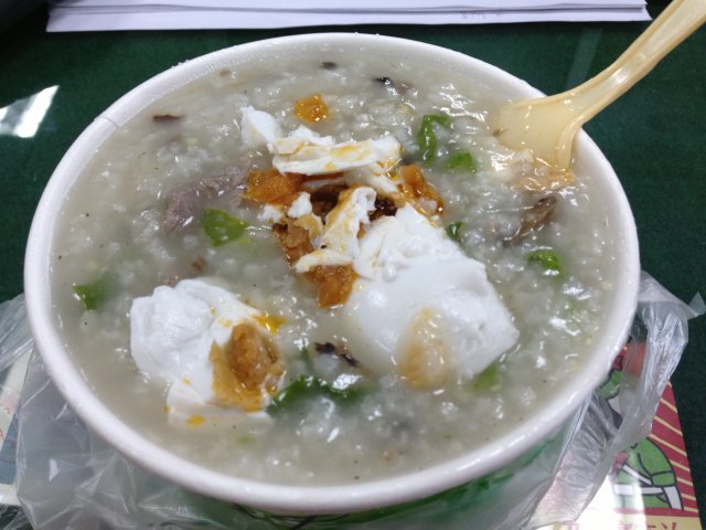 香菇牛肉粥