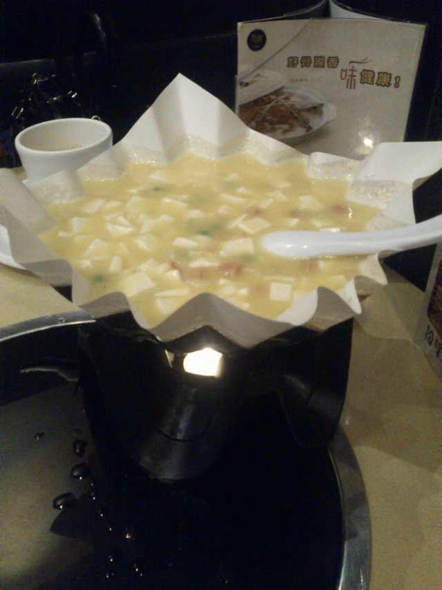 纸锅蟹黄豆腐