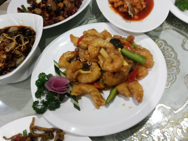 传统溜虾段