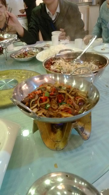 干锅猪肚茶树菇