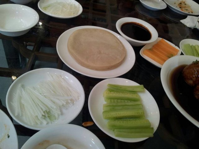 精品烤鸭配菜