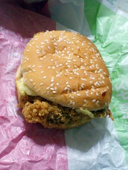香辣鸡腿堡
