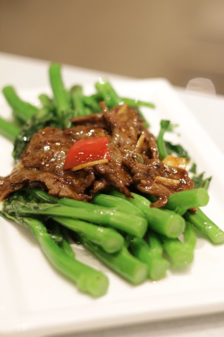 菜心炒牛肉