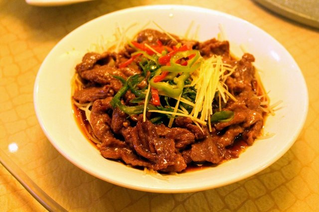 白灼牛肉