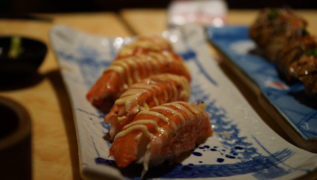 焗三文鱼寿司