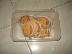 咸蛋黄鸭卷