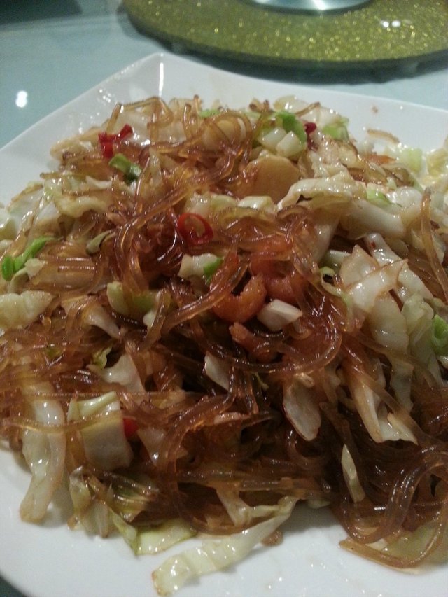 杂菜炒薯粉
