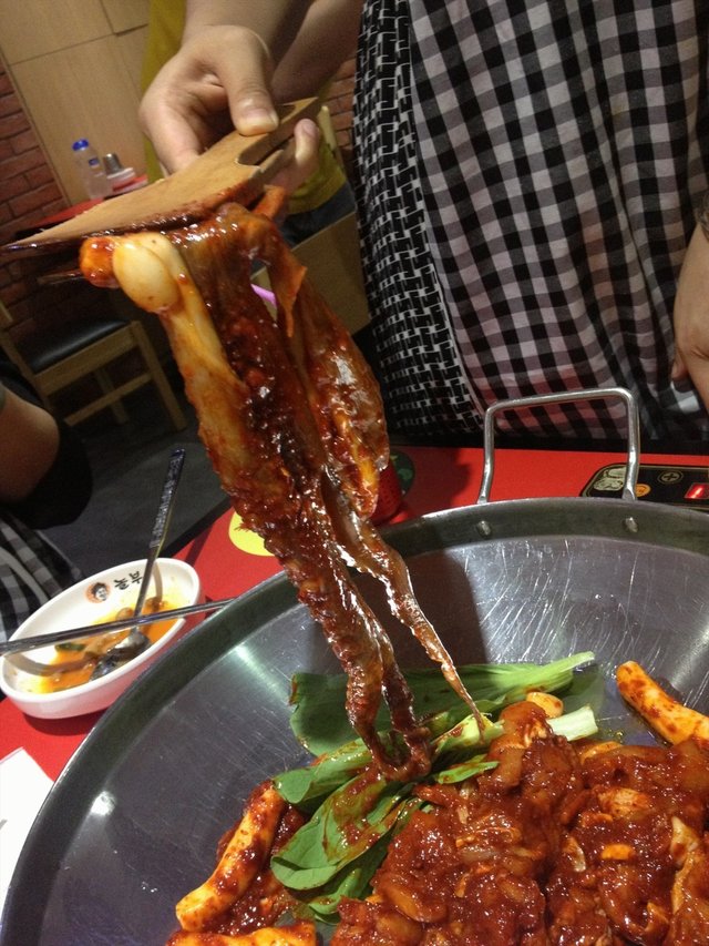 章鱼鸡肉铁板烧
