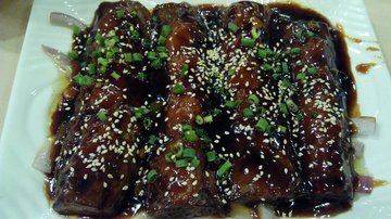 沙湾鱼茸酿茄子