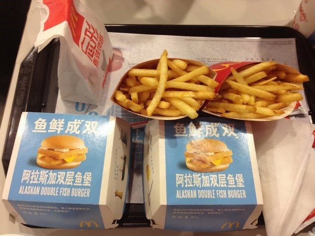 双层鱼堡