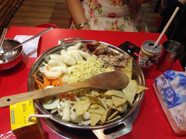 牛肉炒年糕+饮料