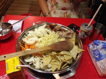 牛肉炒年糕+饮料