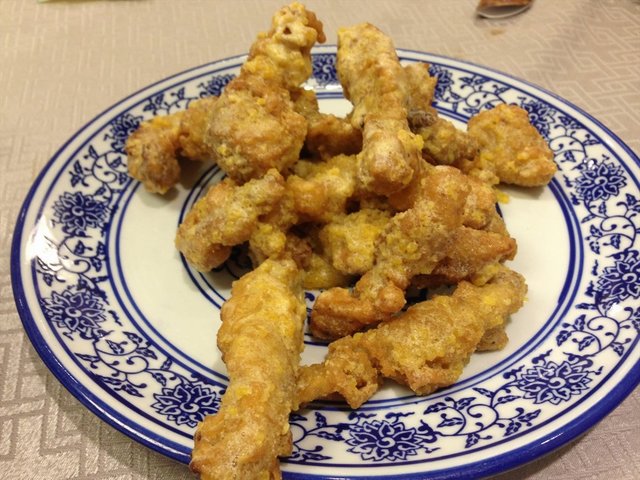 咸蛋黄排条