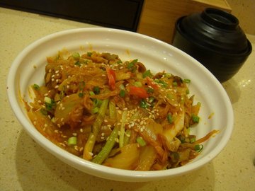 泡菜牛肉饭