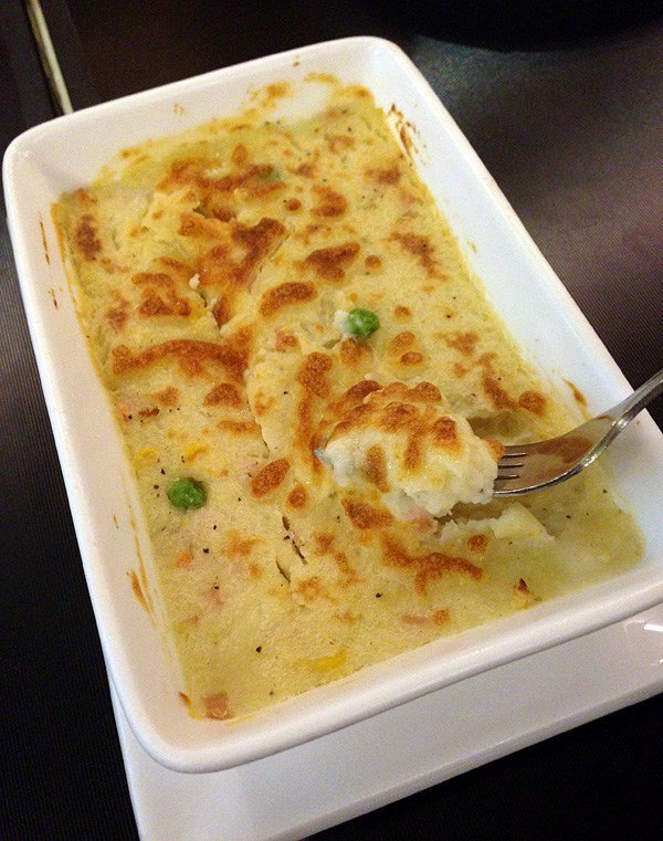鸡汁焗薯泥