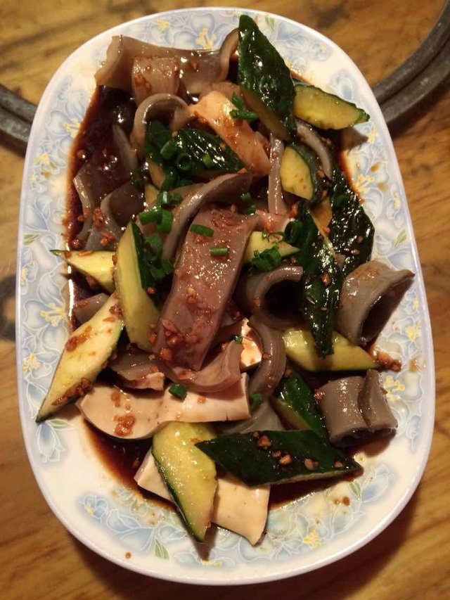 粉皮拌黄瓜