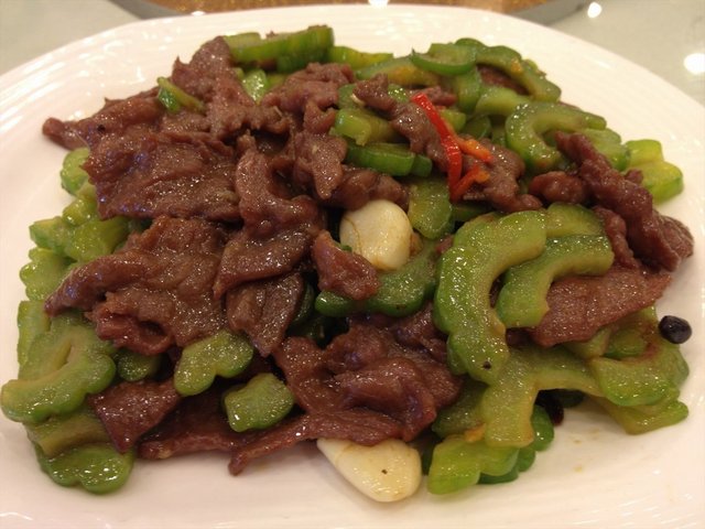 拍蒜生炒凉瓜牛肉