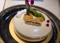 丝绒生日蛋糕