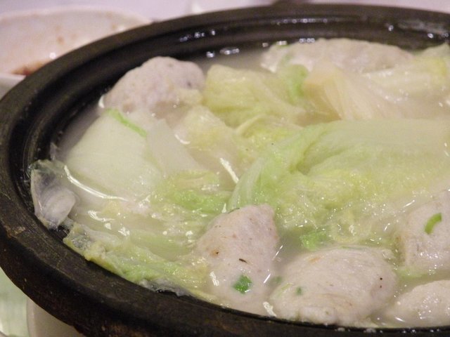 娃娃菜鱼丸汤