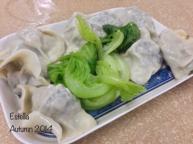 紫菜鲜肉饺
