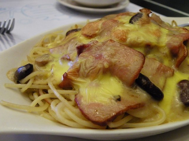 栗子白汁烟肉