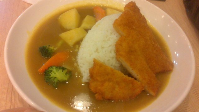 猪排咖喱饭（不辣)