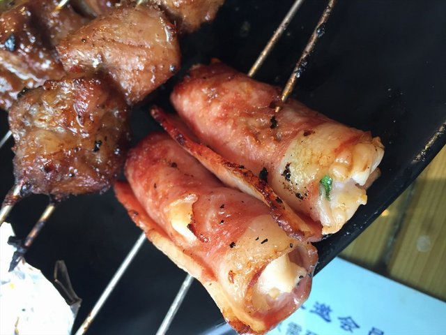 培根大虾卷