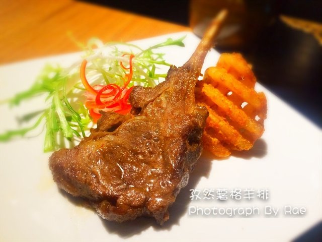 孜然薯格羊排