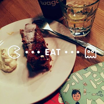 苹果蛋糕+中杯拿铁